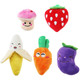 Fruits and Vegetables Squeaky Dog Toys for Small Dogs (5-Pack) product