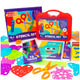 Kids' Coloring Pack with Stencils, Colored Pencils, Fine-Point Markers, and More product