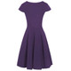 Women's Solid V-Neck Skater Dresses product