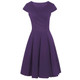 Women's Solid V-Neck Skater Dresses product