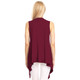 Women's Lightweight Sleeveless Solid Open-Front Drape Vest Cardigan product