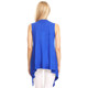 Women's Lightweight Sleeveless Solid Open-Front Drape Vest Cardigan product