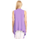 Women's Lightweight Sleeveless Solid Open-Front Drape Vest Cardigan product