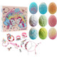 Organic Unicorn Bath Bombs Gift Set with Fun Jewelry (Set of 9) product