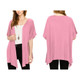 Women's Short Sleeve Open-Front Loose Kimono-Style Cardigan product