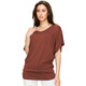 Women's Solid Short Sleeve V-Neck Dolman Top product