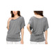 Women's Solid Short Sleeve V-Neck Dolman Top product