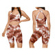 Women's 2-Piece Fashionable High-Waist Textured Workout Set product