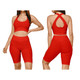 Women's 2-Piece Fashionable High-Waist Textured Workout Set product