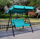 Blue Loveseat Patio Canopy Swing Glider product