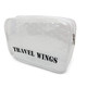 "Travel Wings" Clear Padded Toiletry Makeup Cosmetic Bag product