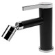 Matte Black Stainless Steel Bathroom Sink Faucet with 360° Rotating Aerator product