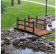 Stained Finish Wooden 5-Foot Garden Bridge product