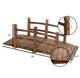 Stained Finish Wooden 5-Foot Garden Bridge product