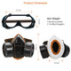 Respirator Anti-Dust Gas Mask & Anti-Fog Goggles product