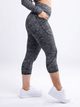 Mid-Rise Capri Fitness Leggings with Side Pockets product