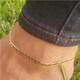 14K White or Yellow Gold-Plated Anklet product