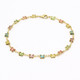 Light Multi-Color Square Crystal Ankle Bracelet product
