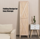 Wooden 5.6-foot 4-Panel Folding Divider product