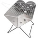 Zone Tech® Flatpack Portable Foldable Stainless Steel Grill & Fire Pit product