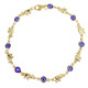 Gold Mariner Evil Eye Crystal Ankle Bracelet product