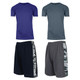 Men's 4-Piece Moisture-Wicking Performance Short Sleeve & Mesh Shorts product