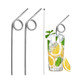 Swirled Stainless Steel Drinking Straws (2-Pack) product