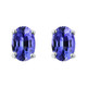 925 Sterling Silver 2 ct. Genuine Tanzanite Round Stud Earrings product