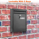 iNOVA Lockable Wall Mount Mailbox  product