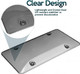 Zone Tech® Clear Smoked License Plate Cover Frame Shield (2-Pack) product