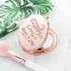 Engraved Compact Pocket Mirror with Magnification product