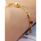 18K-Gold-Filled Multi-Color Lucky Elephant Ball Anklet  product