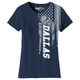 Women's Football USA Flag T-Shirt product