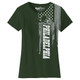 Women's Football USA Flag T-Shirt product