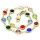 18K-Gold-Plated Multicolor Crystal Bracelet product