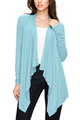 Women's Basic Draped Long Sleeve Open Front Knit Cardigan product