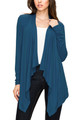 Women's Basic Draped Long Sleeve Open Front Knit Cardigan product