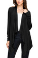 Women's Basic Draped Long Sleeve Open Front Knit Cardigan product