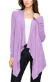 Women's Basic Draped Long Sleeve Open Front Knit Cardigan product