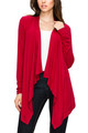 Women's Basic Draped Long Sleeve Open Front Knit Cardigan product