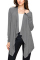 Women's Basic Draped Long Sleeve Open Front Knit Cardigan product