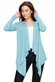 Women's Basic Draped Long Sleeve Open Front Knit Cardigan product