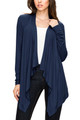 Women's Basic Draped Long Sleeve Open Front Knit Cardigan product