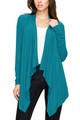 Women's Basic Draped Long Sleeve Open Front Knit Cardigan product