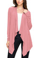 Women's Basic Draped Long Sleeve Open Front Knit Cardigan product