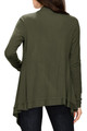 Women's Basic Draped Long Sleeve Open Front Knit Cardigan product