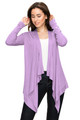 Women's Basic Draped Long Sleeve Open Front Knit Cardigan product