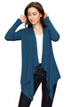 Women's Basic Draped Long Sleeve Open Front Knit Cardigan product