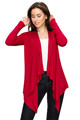 Women's Basic Draped Long Sleeve Open Front Knit Cardigan product