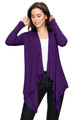 Women's Basic Draped Long Sleeve Open Front Knit Cardigan product